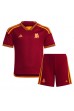 AS Roma Andrea Belotti #11 Jalkapallovaatteet Lasten Kotipeliasu 2023-24 Lyhythihainen (+ Lyhyet housut)